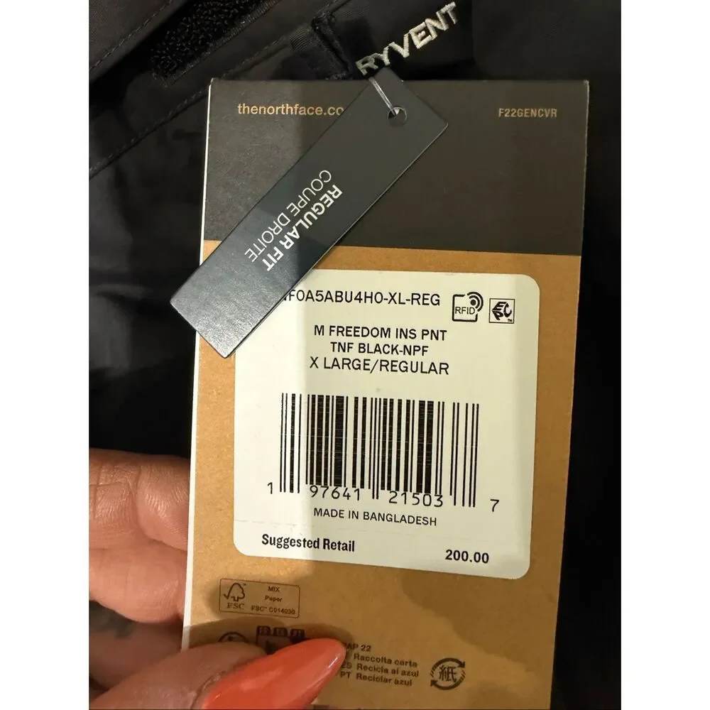 The North Face Freedom Insulated Snow Pants Black XL